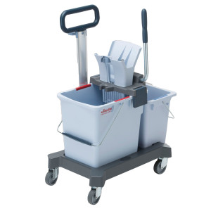 CARRELLO PER LE PULIZIE ULTRASPEED PRO DOPPIO CON BARRA VILEDA COD. 147200