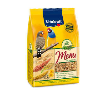 MENU' ALIMENTO COMPLETO PER UCCELLINI ESOTICI 500GR COD. 21318