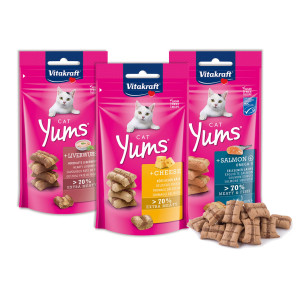 SNACKS CAT YUM PER GATTI GUSTO FORMAGGIO 40GR COD. 28821