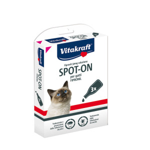 SPOT ON - SOLUZIONE PER INFESTAZIONI DA PULCI E ZECCHE PER GATTI SOPRA A 1KG COD. 35365