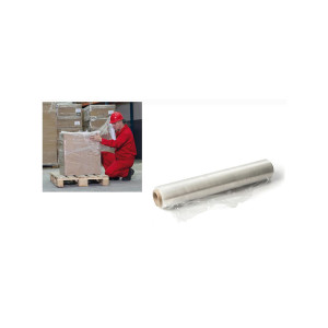 FILM ESTENSIBILE TRASPARENTE PER IMBALLO H50CM 15MICRON 300MT CA COD. 1390M15 CONFEZIONE DA 6