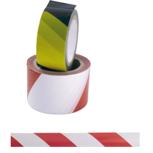 NASTRO ADESIVO 50MMX25MT SICUREZZA ROSSO/BIANCO COD. 1620-R/B