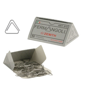 SCATOLA 50 FERMANGOLI ZENITH 815 ACCIAIO INOX 100 COD. 0608158000