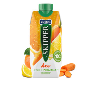 SUCCO SKIPPER GUSTO ACE BRICK 330ML ZUEGG COD. ZUFAC CONFEZIONE DA 18