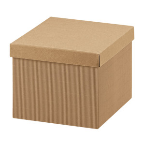 SCATOLA C/COPERCHIO 400X285X240MM ONDA AVANA SCOTTON COD. 35302C CONFEZIONE DA 2