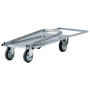 CARRELLO DA LAVORO C/MANICI PIEGHEVOLI E PIANALE GRIGIO PORTATA 200KG COD. C032Z