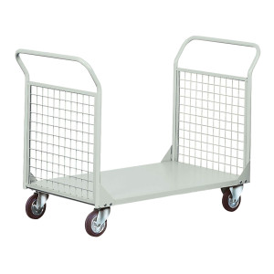 CARRELLO DA LAVORO 2 SPONDE RETE PORTATA 300KG COD. C076G