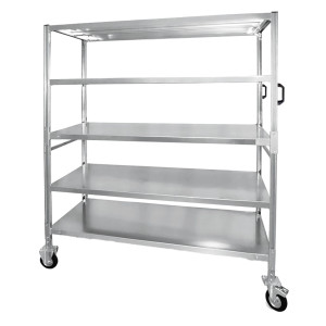 CARRELLO DA LAVORO 5 PIANI ZINCATO COD. S9107
