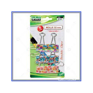 BLISTER 6 MOLLA DECORATA 32 MM COD. 5107
