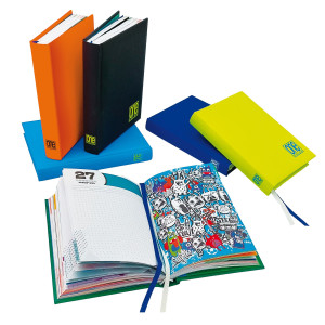 DIARIO MASCHILE 12 MESI COPERTINA SOFT TOUCH IN COLORI ASSORTITI BLASETTI COD. 8013 CONFEZIONE DA 6