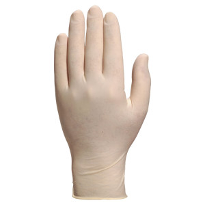 SCATOLA 100 GUANTI LATTICE TG.GRANDE 8/9 NON TALCATI V1340 COD. V1340**09