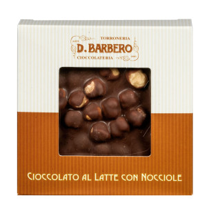 TAVOLETTA DI CIOCCOLATO AL LATTE CON NOCCIOLE 120GR IN ASTUCCIO -STAGIONALE COD. NOCCL