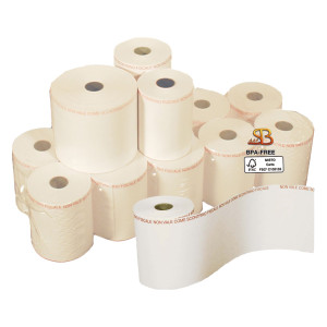 BLISTER 4 ROTOLI CARTA TERMICA ADESIVA BPA FREE 62,5MM X 38MT D82MM PER BILANCE COD. 12206253825J
