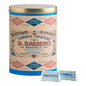 GIANDUIOTTI GUSTO TORRONE IN SCATOLA DI METALLO BARBERO COD. METALGT