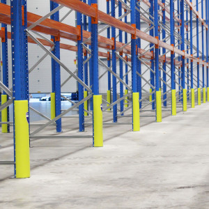 PROTEZIONI PER SCAFFALATURE RACK ARMOURH 60 CM - GIALLO FLUO S - 70-87MM COD. RAP70/LY