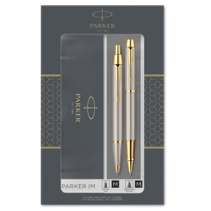 GIFT SET SFERA M + STILOGRAFICA M IM BRUSHED METAL GT PARKER COD. 2093217