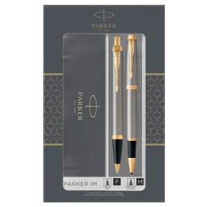 GIFT SET SFERA M + STILOGRAFICA M IM BRUSHED METAL GT PARKER COD. 2093217