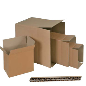 SCATOLA CARTONE PER IMBALLO AVANA ONDA DOPPIA 40X30X40CM COD. 98128OD CONFEZIONE DA 15