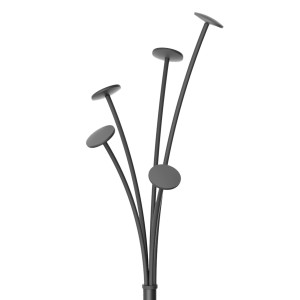 APPENDIABITI A 5 POSTI 175CM NERO FESTIVAL N ALBA COD. PMFEST N
