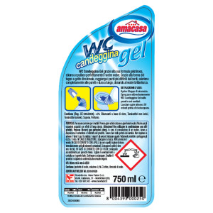 DETERSIVO WC GEL CON CANDEGGINA 750ML AMACASA COD. 100805000016