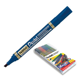 ASTUCCIO 4 MARCATORE PERMANENTE N860 PUNTA SCALPELLO AMIKO COD. 0100862