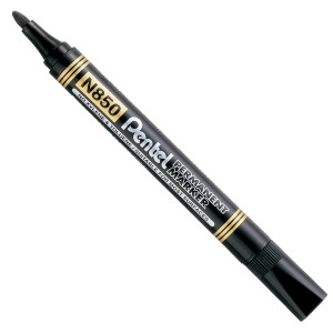 MARCATORE PERMANENTE N850 NERO PUNTA TONDA AMIKO PENTEL COD. N850-AE CONFEZIONE DA 12