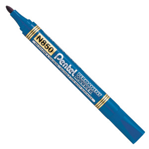 MARCATORE PERMANENTE N850 BLU PUNTA TONDA AMIKO PENTEL COD. N850-CE CONFEZIONE DA 12