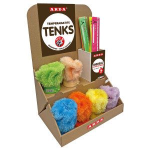 DISPLAY VOILA' 24 TEMPERAMATITE TENKS PELUCHE+24 RIGHE 16CM COL.ASS. ARDA COD. 1650002