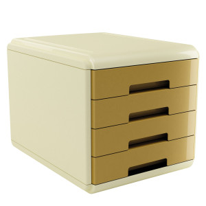 CASSETTIERA VINTAGE CARAMEL - COLORE OCRA ARDA COD. 18P4PCA