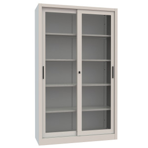 ARMADIO C/ANTE SCORREVOLI A VETRATA GRIGIO 1200X450X2000MM ARMET COD. S12A-V1212