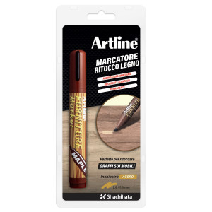 MARCATORE PERMANENTE PER LEGNO FURNITURE MARKER ARTLINE PUNTA SCALPELLO ACERO COD. A 95A/BL
