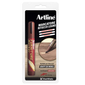 MARCATORE PERMANENTE PER LEGNO FURNITURE MARKER ARTLINE PUNTA SCALPELLO MOGANO COD. A 95M/BL