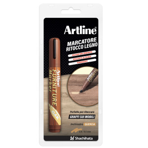 MARCATORE PERMANENTE PER LEGNO FURNITURE MARKER ARTLINE PUNTA SCALPELLO QUERCIA COD. A 95Q/BL