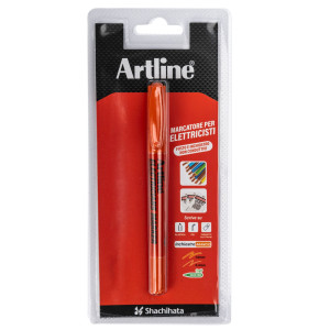 MARCATORE PERMANENTE A DOPPIA PUNTA 0,4-1MM PER ELETTRICISTI ARANCIONE ARTLINE COD. A ELFT/AR