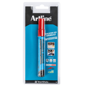 MARCATORE PERMANENTE SPECIALE PER IDRAULICA ARTLINE PUNTA 1,5MM TONDA ROSSO COD. A PLM/R