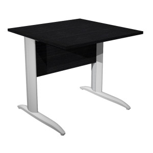 SCRIVANIA LINEARE 80X80CM NERO VENATO - FIANCHI GRIGIO ALLUMINIO EASY COD. 001K2/8/AA