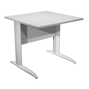 SCRIVANIA LINEARE 80X80CM GRIGIO - FIANCHI GRIGIO ALLUMINIO EASY COD. 001K2/9/AA