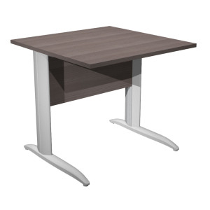 SCRIVANIA LINEARE 80X80CM FRASSINO TOSCANO - FIANCHI GRIGIO ALLUMINIO EASY COD. 001K2/F/AA