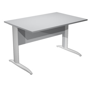 SCRIVANIA LINEARE 120X80CM GRIGIO - FIANCHI GRIGIO ALLUMINIO EASY COD. 004K2/9/AA