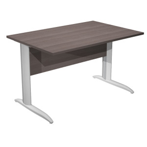 SCRIVANIA LINEARE 120X80CM FRASSINO TOSCANO - FIANCHI GRIGIO ALLUMINIO EASY COD. 004K2/F/AA