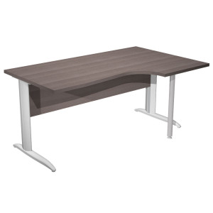 SCRIVANIA COMPACT DESTRO 160X60/80/100CM FRASSINO TOSCANO/GRIGIO ALL. EASY COD. 008K211/F/AA