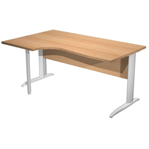 SCRIVANIA COMPACT SINISTRO 160X60/80/100CM FAGGIO FIANCHI GRIGIO ALL. EASY COD. 009K211/6/AA