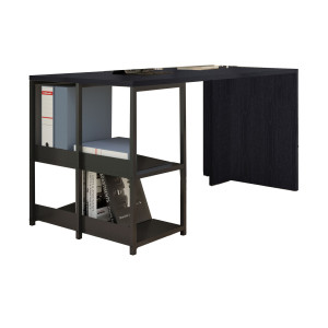 SCRIVANIA HOME-OFFICE SMARTY 140X69XH72,4CM NERO VENATO COD. 2767BX-8