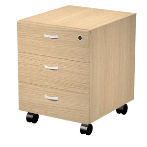 CASSETTIERA 3 CASS. CON RUOTE ROVERE - ESSENCE COD. 40019/C