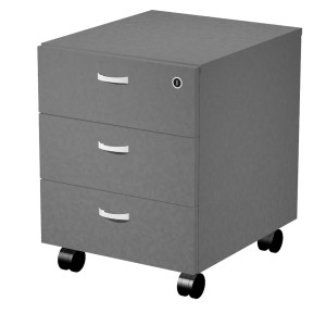 CASSETTIERA 3 CASS. CON RUOTE ANTRACITE - ESSENCE COD. 40019/T