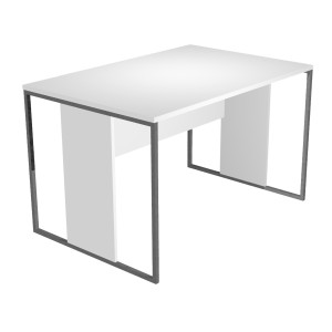 SCRIVANIA SINGOLA 120X80CM BIANCO - GAMBA BIANCO - ESSENCE COD. 414-3-AN