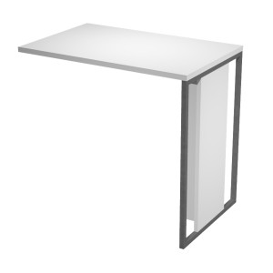 ALLUNGO REVERSIBILE DX/SX 80X50CM BIANCO GAMBA ANTRACITE PER SCR. ESSENCE COD. 471-3-AF