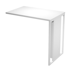 ALLUNGO REVERSIBILE DX/SX 80X50CM BIANCO GAMBA BIANCO PER SCR. ESSENCE COD. 471-3-AN