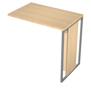 ALLUNGO REVERSIBILE DX/SX 80X50CM ROVERE GAMBA ANTRACITE PER SCR. ESSENCE COD. 471-C-AF