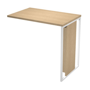 ALLUNGO REVERSIBILE DX/SX 80X50CM ROVERE GAMBA BIANCO PER SCR. ESSENCE COD. 471-C-AN